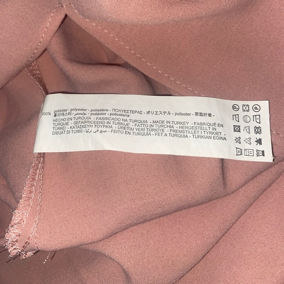 Zara Midi Oversized Belted Pink Shirtdress with Side Split | Size S - Picture 11 of 13